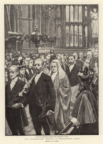 El servicio de acción de gracias en la Abadía de Westminster de Henry Marriott Paget